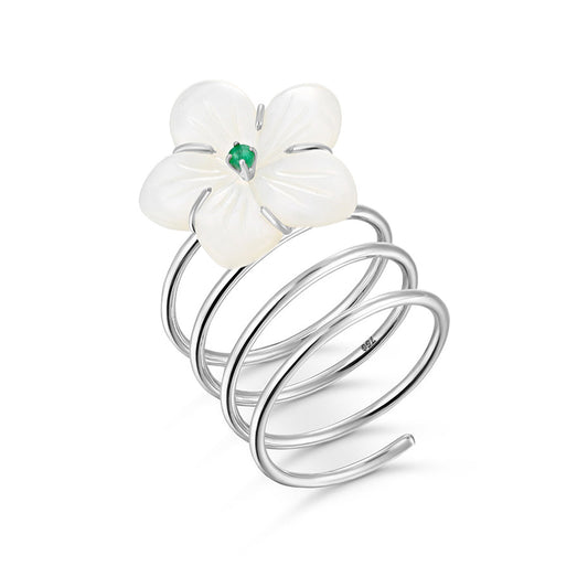 Mayra Emerald Bloom Ring product photo