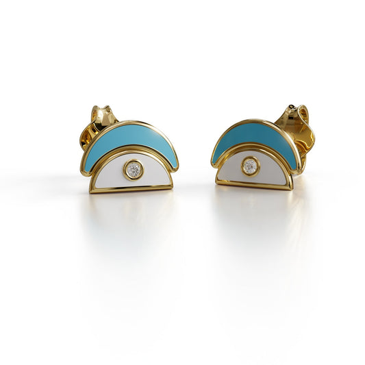 Whispers Of Alara Amara Stud Earrings - Yellow Gold product photo