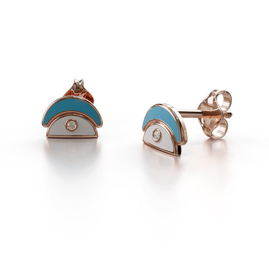 Whispers Of Alara Amara Stud Earrings - Rose Gold product photo