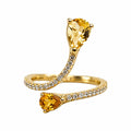 DTopaz Citrine & Diamond Ring product photo