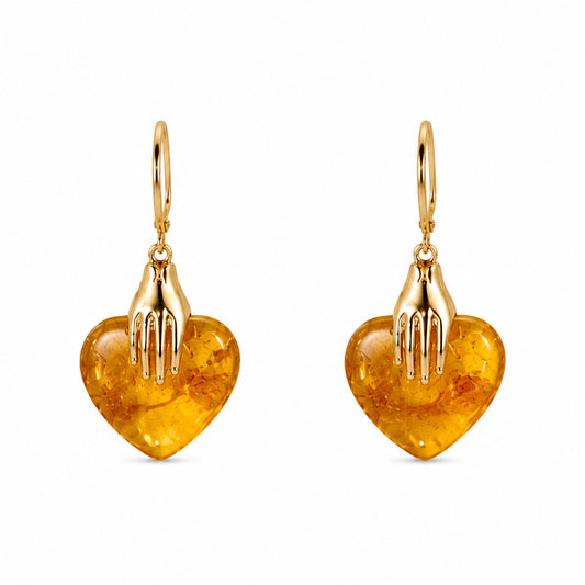 DTopaz Amber Signature Earrings product photo