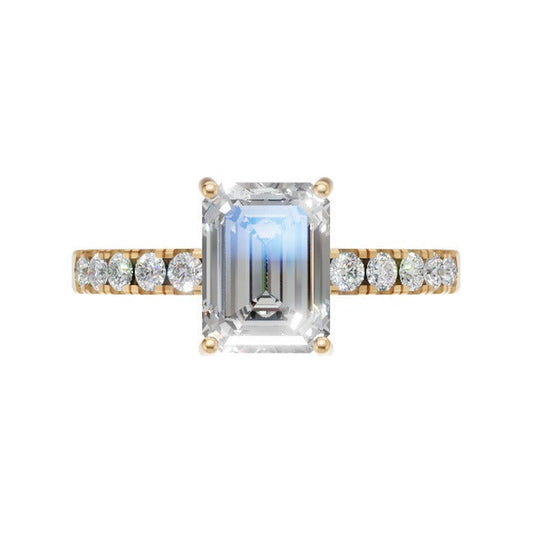 Rulla Emerald Solitaire Diamond Ring product photo