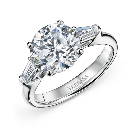 Verbesa Atelier 4ct Round-Cut Lab-Grown Diamond Three-Stone Engagement Ring product photo