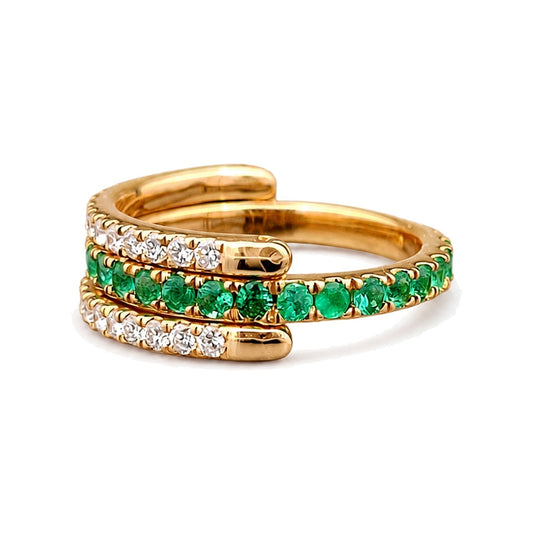 Rupali Adani Fidget and Flaunt Emerald Ring product photo