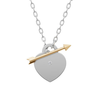 Arrowed Heart Necklace