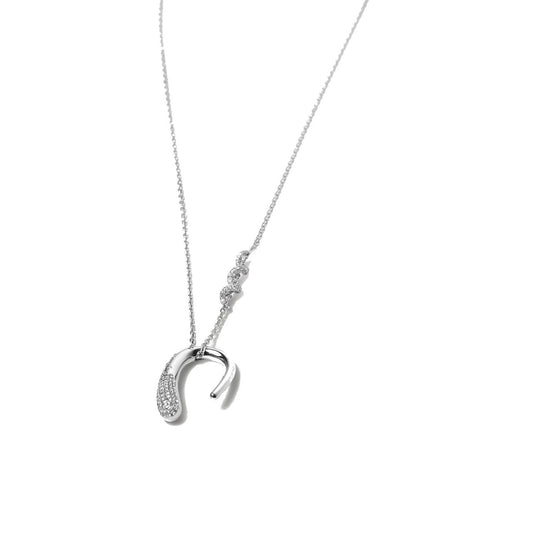 ALLAMI Mini Ezil Necklace with Diamond, close-up product photograph