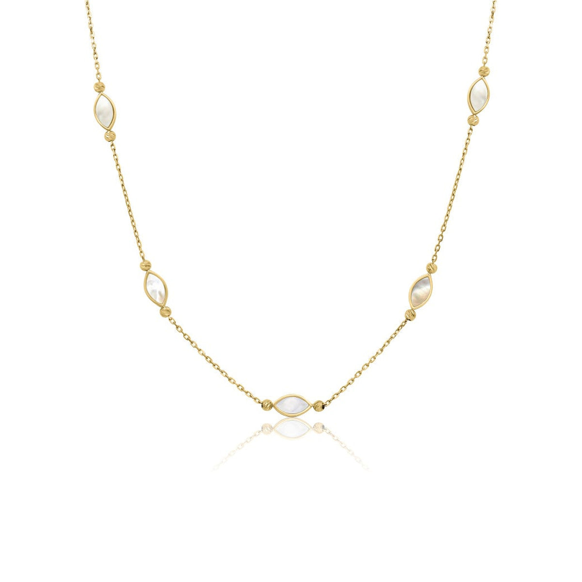 Classiyah Ocean Pearl Glow Necklace, close-up product photograph