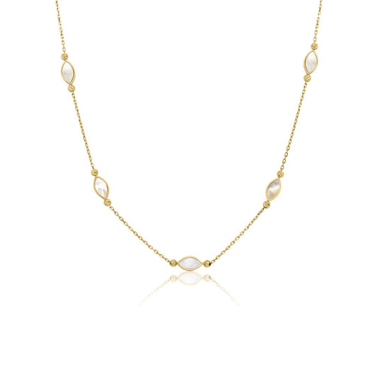 Classiyah Ocean Pearl Glow Necklace, close-up product photograph