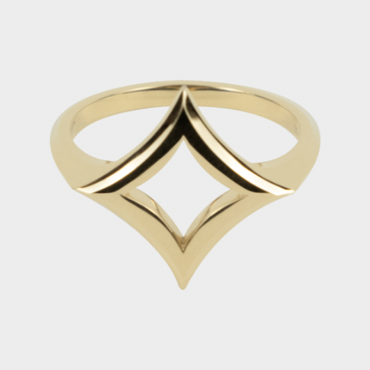 Hilyah Motif Ring in 18K yellow gold