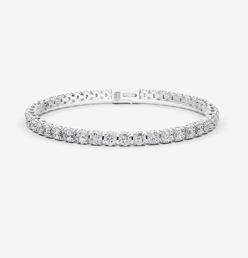 LeJour 5.23ct 4-Prong Lab-Grown Diamond Tennis Bracelet
