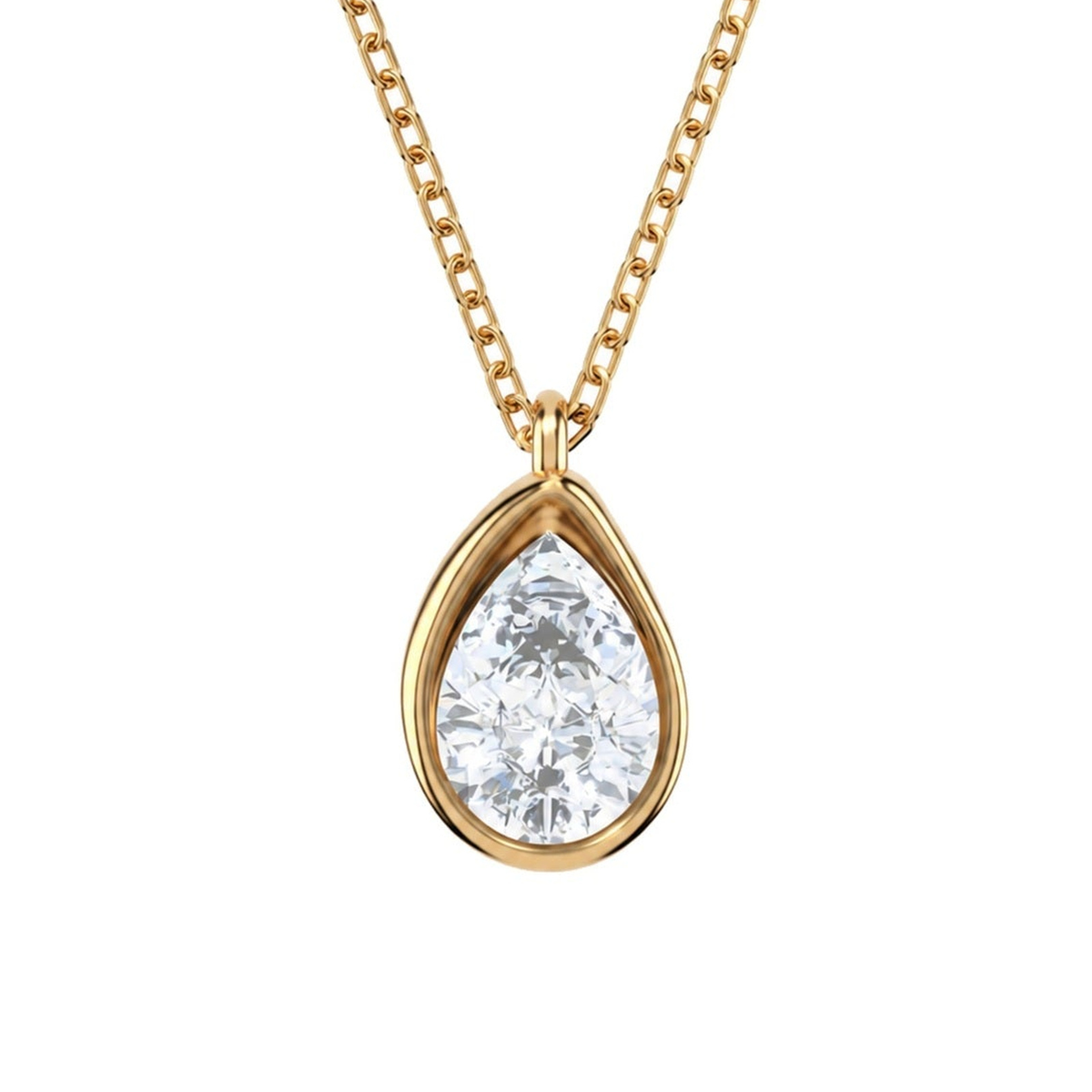 Zoráe Core Frame Necklace, close-up product photograph
