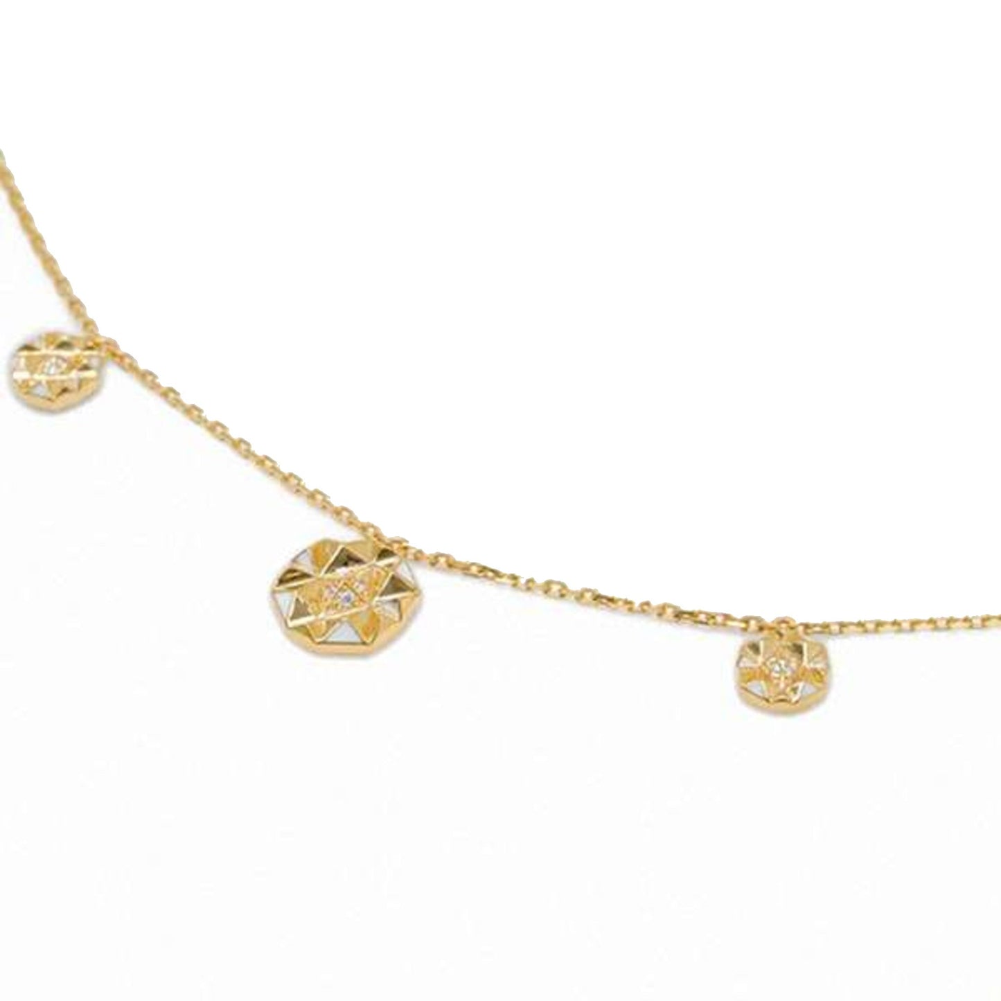 Joubijoux Slopes Charm Necklace on pure white background