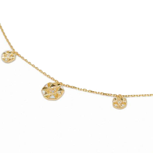 Joubijoux Slopes Charm Necklace on pure white background