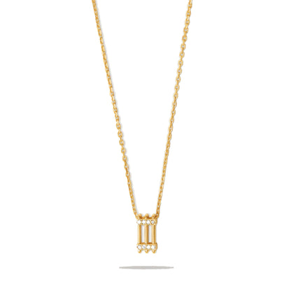 Joubijoux Triad Diamond Necklace on pure white background