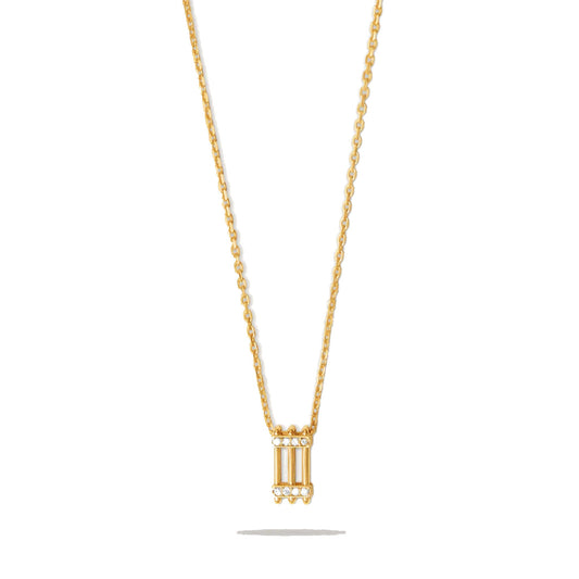 Joubijoux Triad Diamond Necklace on pure white background