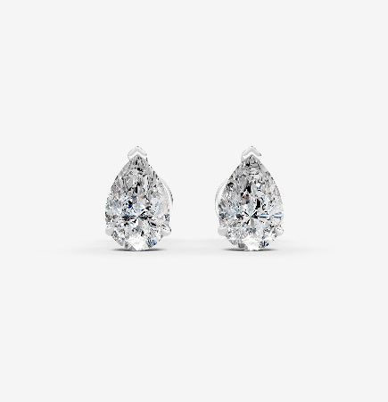 LeJour 4.02ct Pear Lab-Grown Diamond Earrings