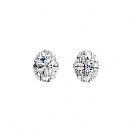 LeJour oval earrings on a pure white background