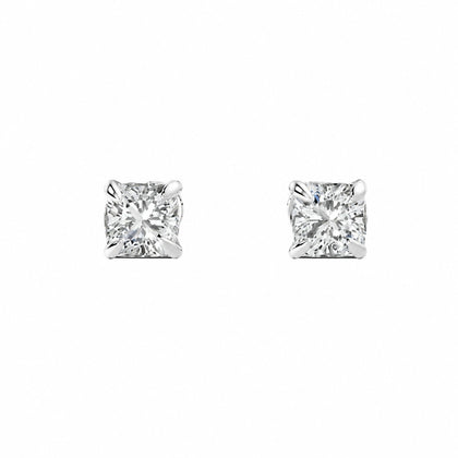 4.04ct Cushion Lab-Grown Diamond Earrings