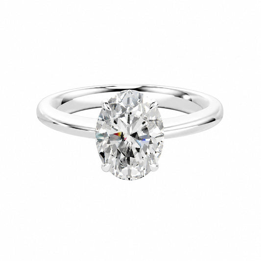 LeJour oval ring on a pure white background