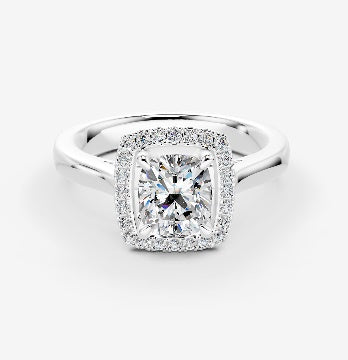 LeJour 2.01ct Cushion Lab-Grown Diamond Ring