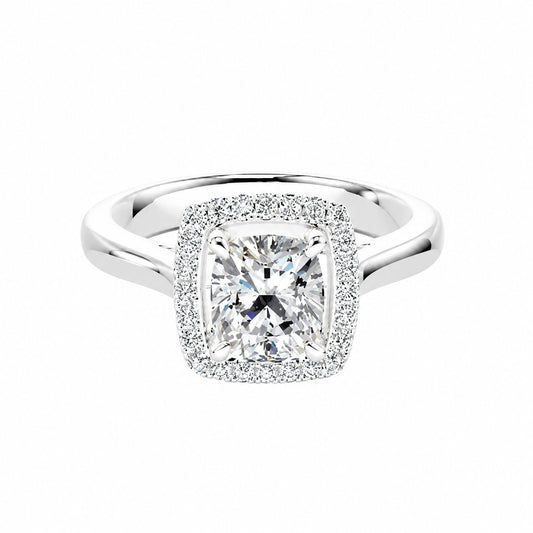 LeJour cushion ring on a pure white background