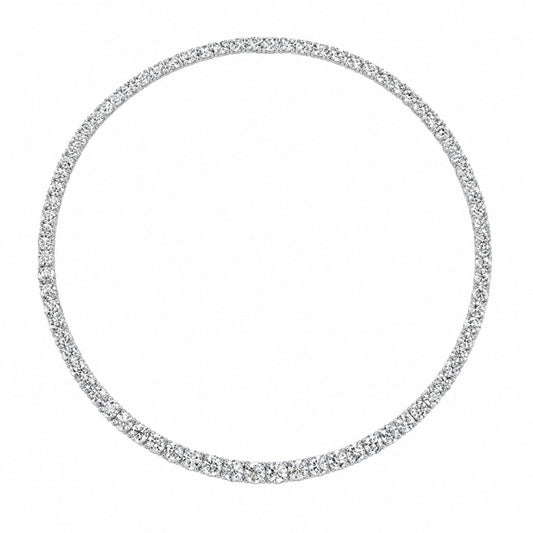 LeJour tennis necklace on a pure white background