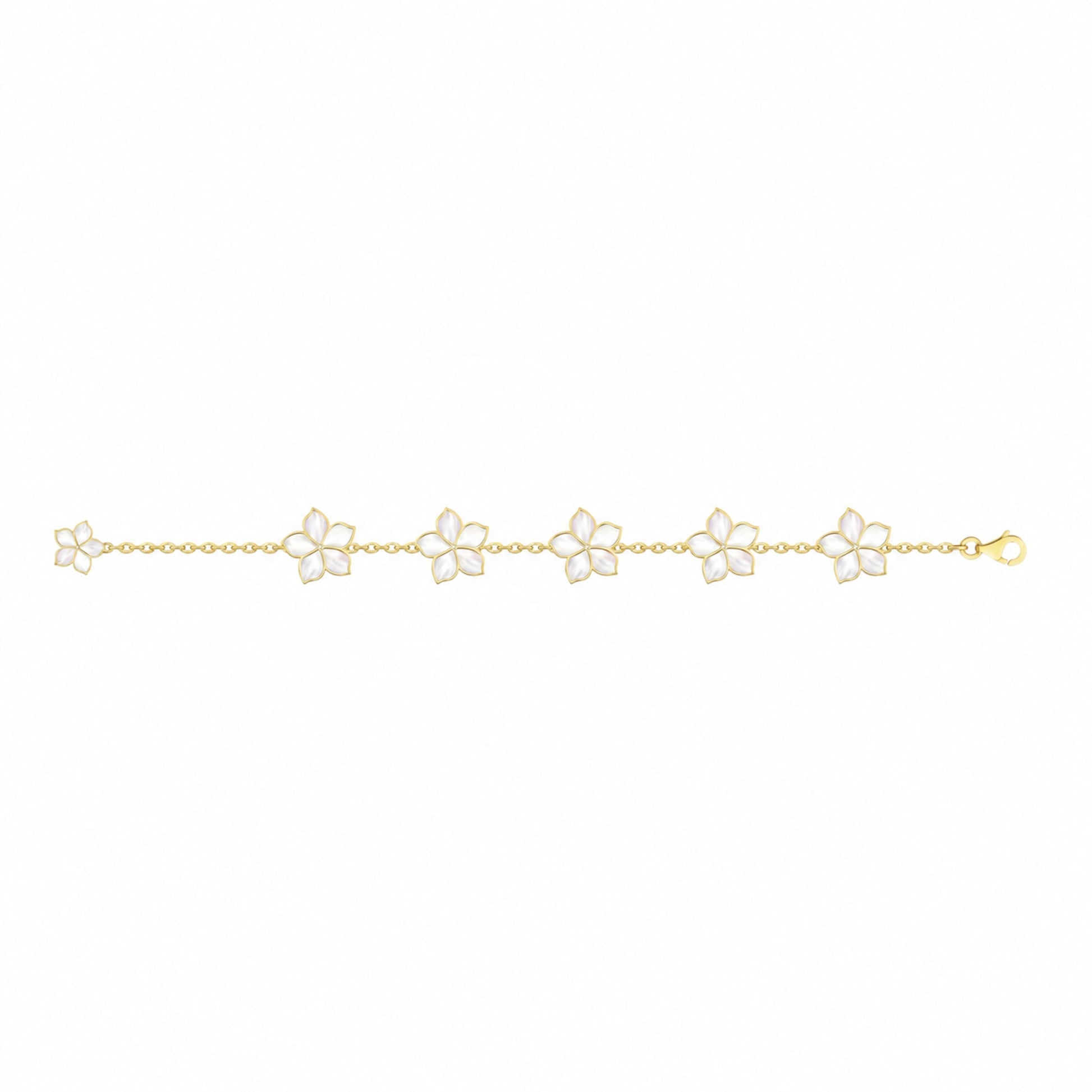 MAHA AL SIBAI JEWELLERY Jasmine 2 bracelet on a pure white background