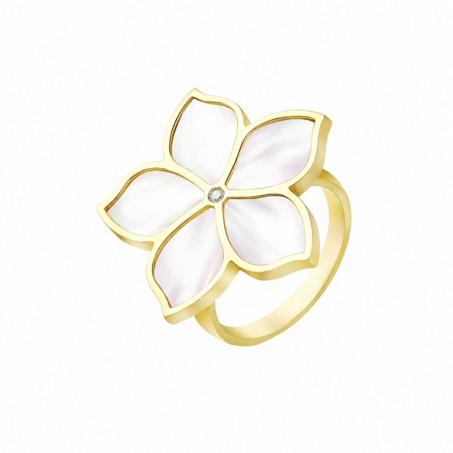 MAHA AL SIBAI JEWELLERY Jasmine 4 ring on a pure white background