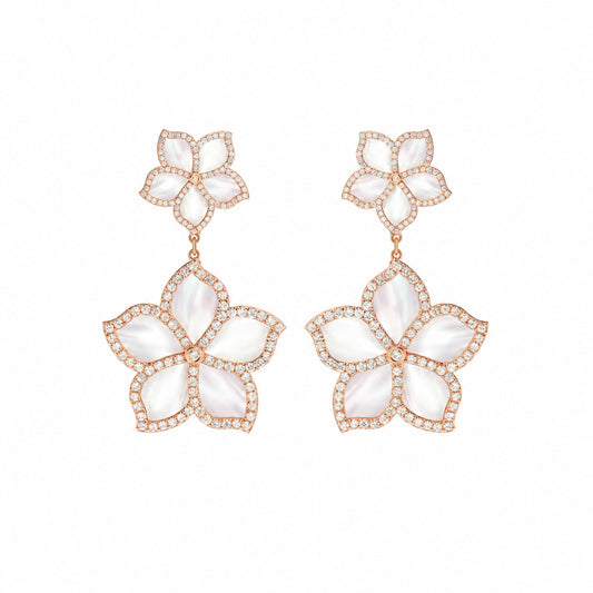 MAHA AL SIBAI JEWELLERY Jasmine 8 earrings on a pure white background