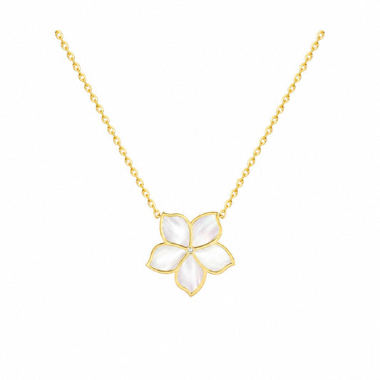 MAHA AL SIBAI JEWELLERY Jasmine necklace on a pure white background