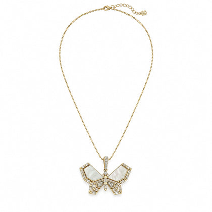 Mother of Pearl Butterfly Necklace SAP06529