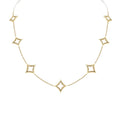 Nur Hilyah Motif Necklace in yellow gold on a white background