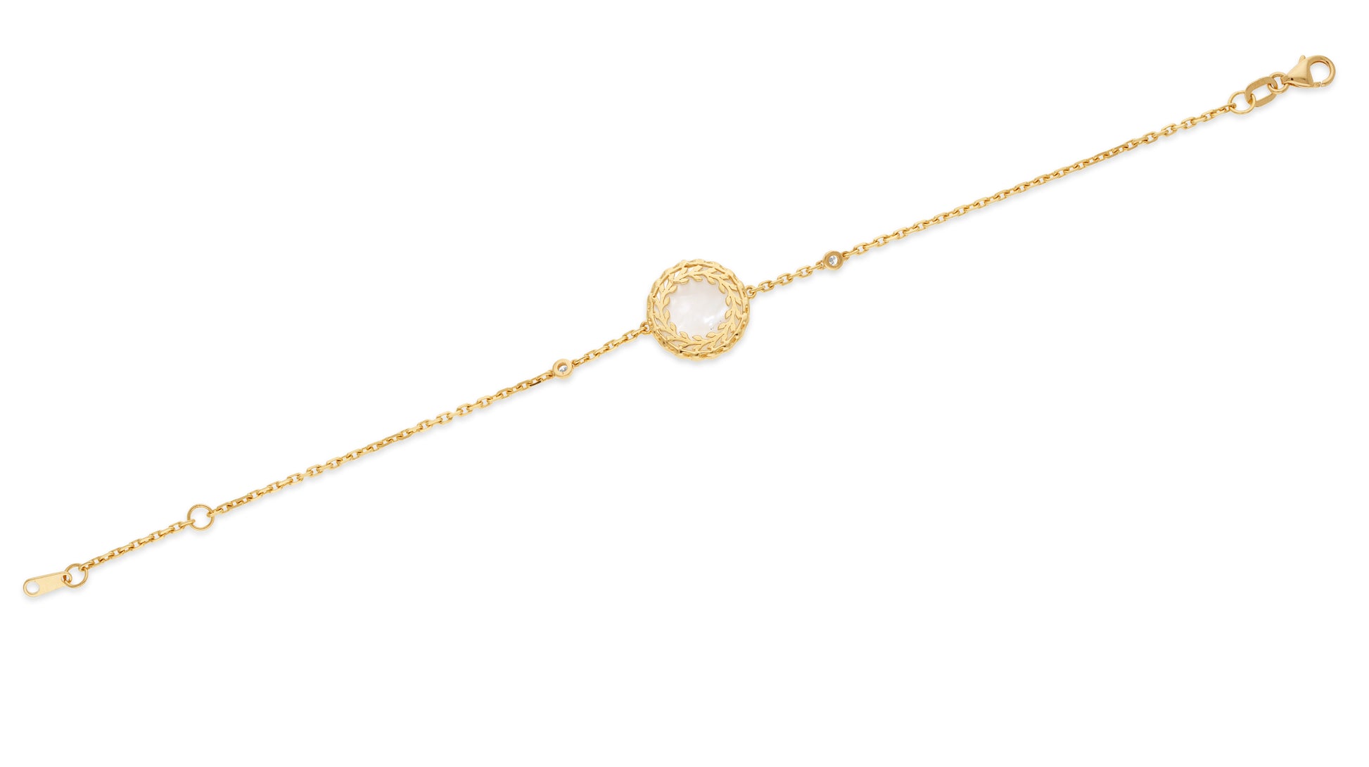 Ranimor Blossom Bracelet in 18K yellow gold, reverse view