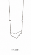 RosaReem Love UAE Necklace on white background