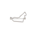 RosaReem Love UAE map pin in 18K white gold with lab diamonds