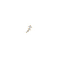 Rulla Arc Stud in yellow gold on white background