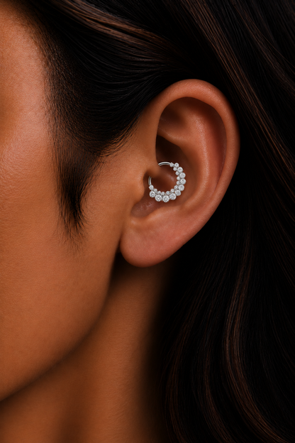 Rulla Aura Daith Hoop lifestyle view