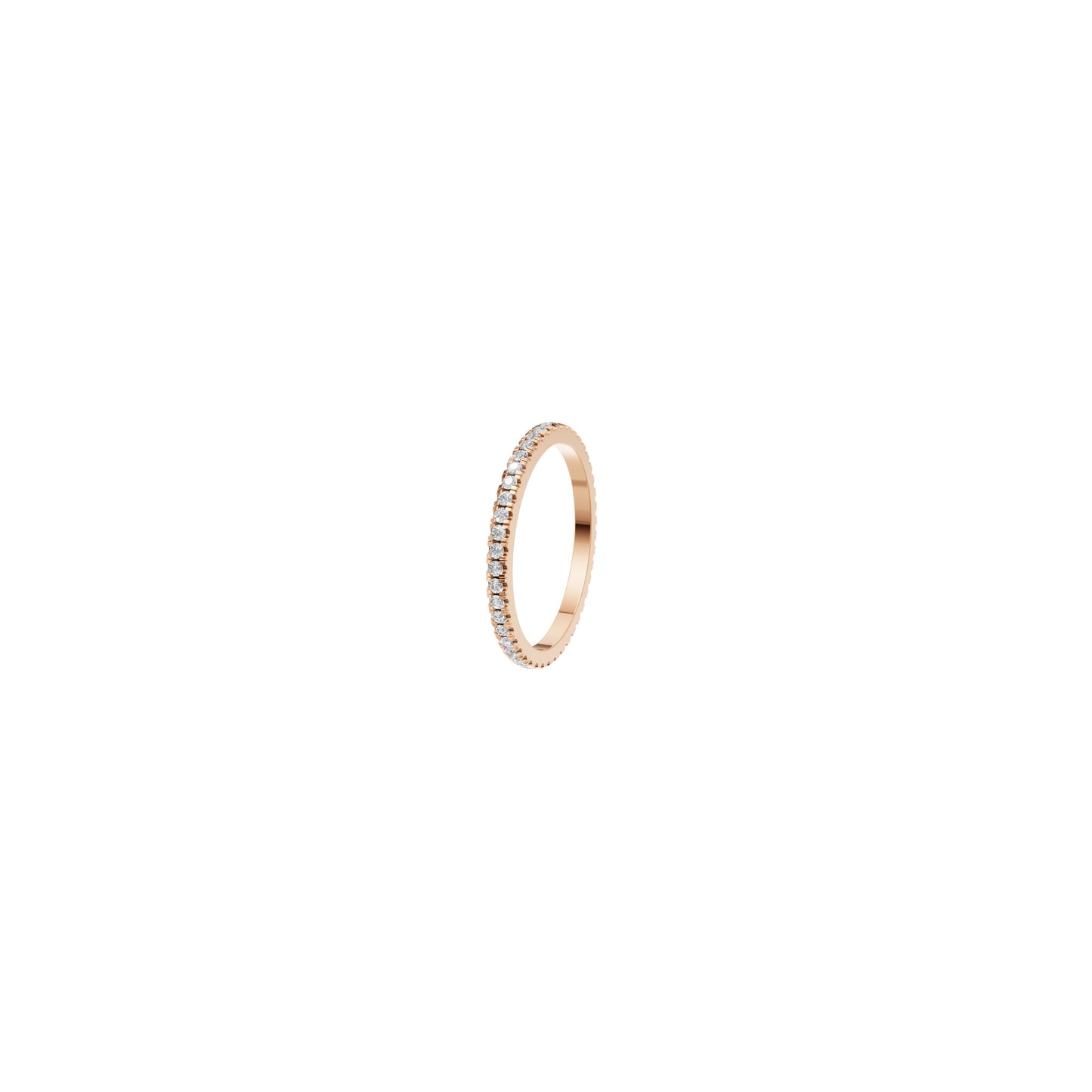 Rulla Jewelry Eternity Band in 18K rose gold with natural diamonds