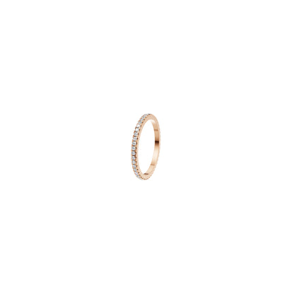 Rulla Jewelry Eternity Band in 18K rose gold with natural diamonds