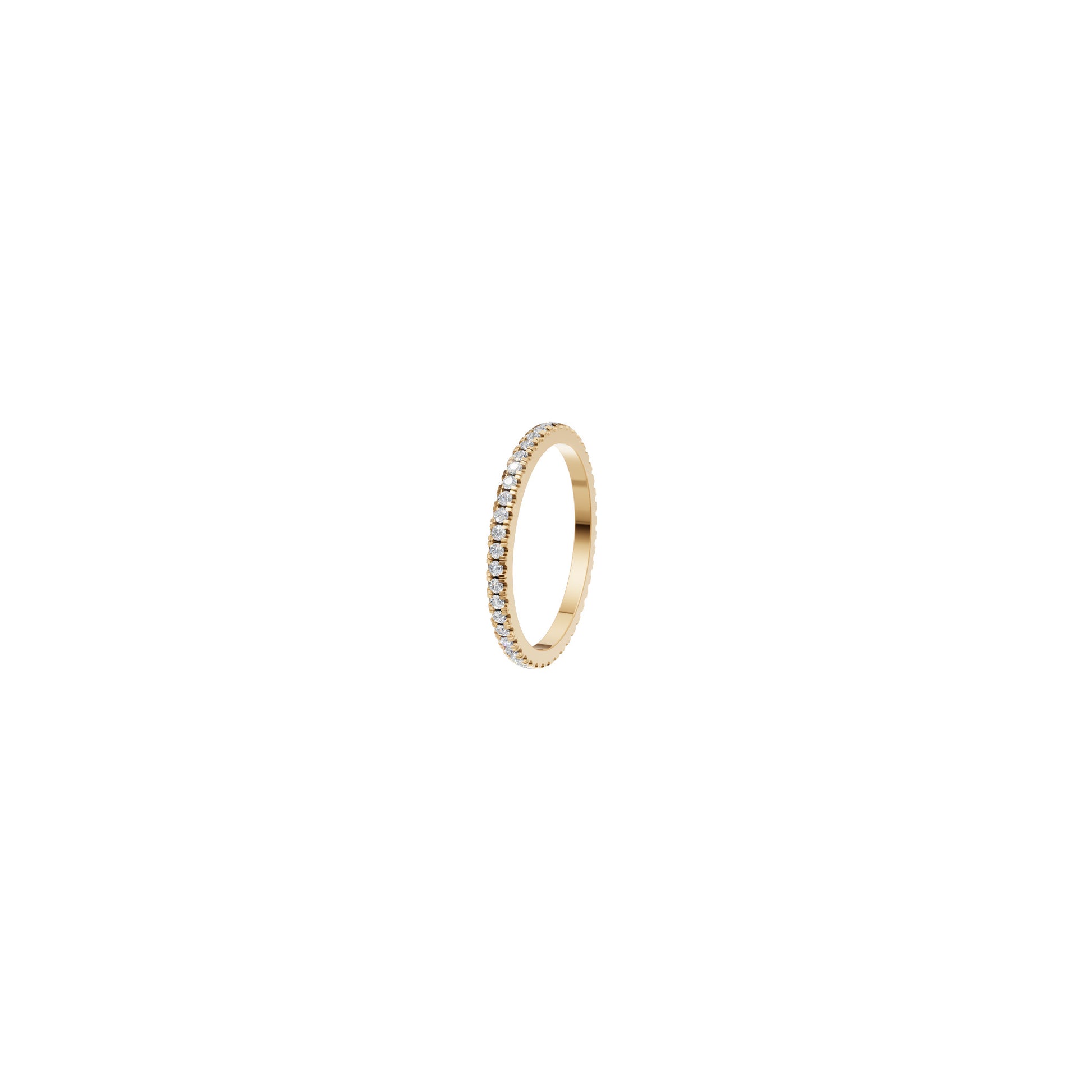 Rulla Jewelry Eternity Band in 18K yellow gold with natural diamonds