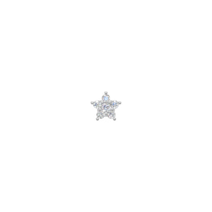 Rulla Jewelry Flower in 18K white gold with natural diamonds
