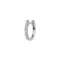 Rulla Half Eternity Hoop only in 18K white gold with natural diamonds