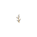 Rulla Jewelry Leaf in 18K yellow gold with natural diamonds