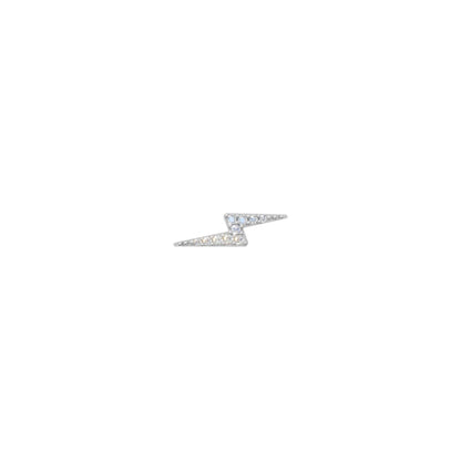 Rulla Jewelry Lightning Bolt in 18K white gold with natural diamonds