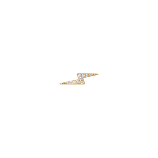 Rulla Jewelry Lightning Bolt in 18K yellow gold with natural diamonds