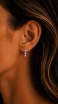 Rulla Marquise Eternity Hoop worn lifestyle image