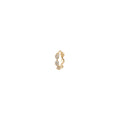 Rulla Jewelry Marquise Eternity Hoop in 18K yellow gold with natural diamonds