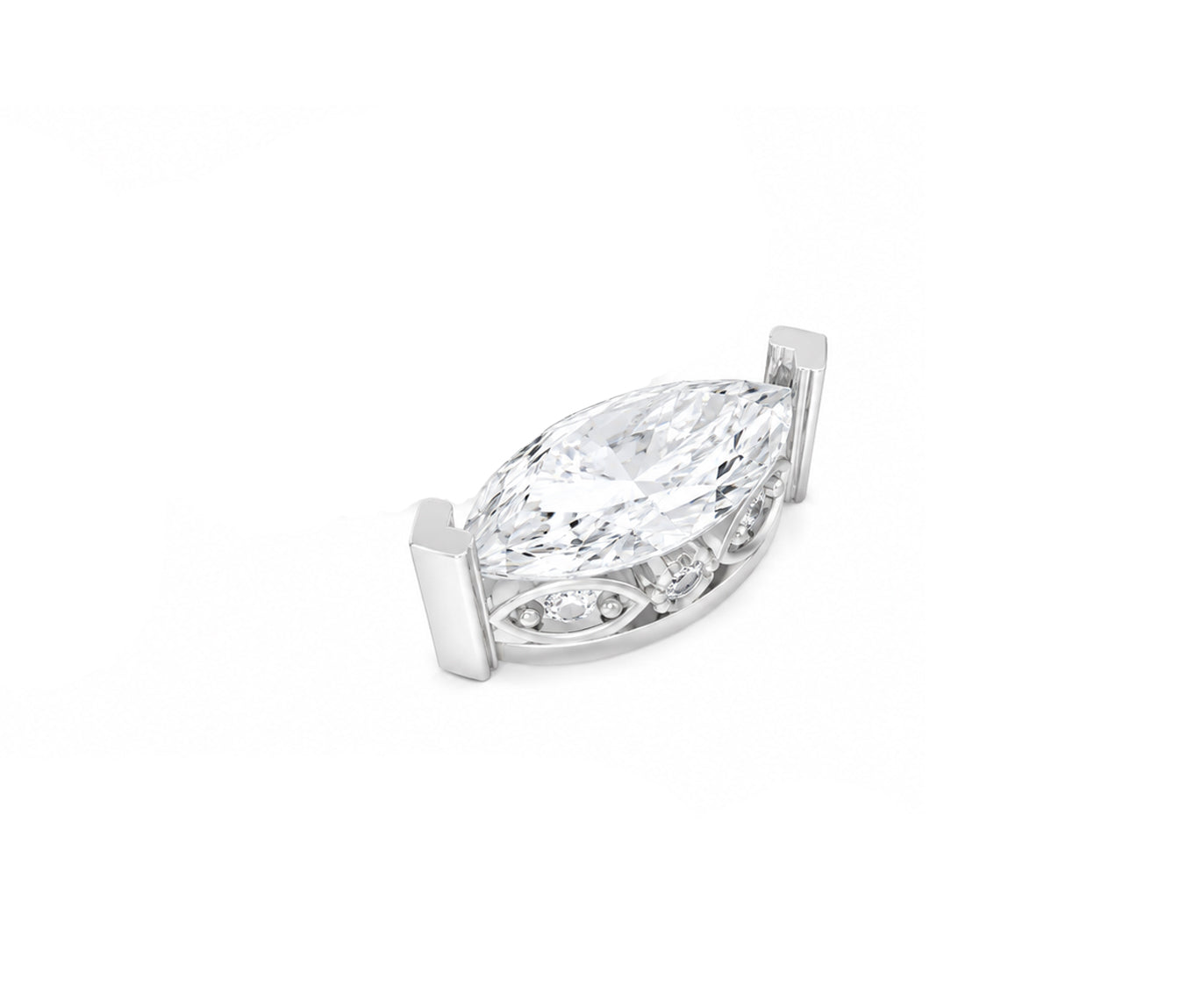 Rulla Marquise Solitaire Stud product view