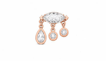Rulla Marquise Trio Drop Stud product view