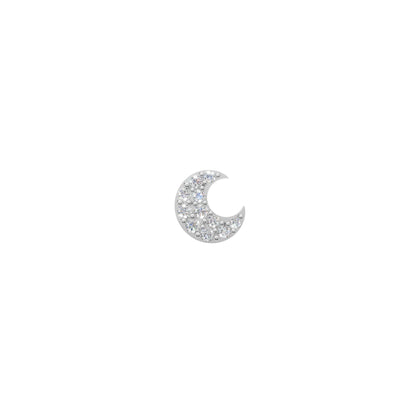 Rulla Jewelry Moon in 18K white gold with natural diamonds